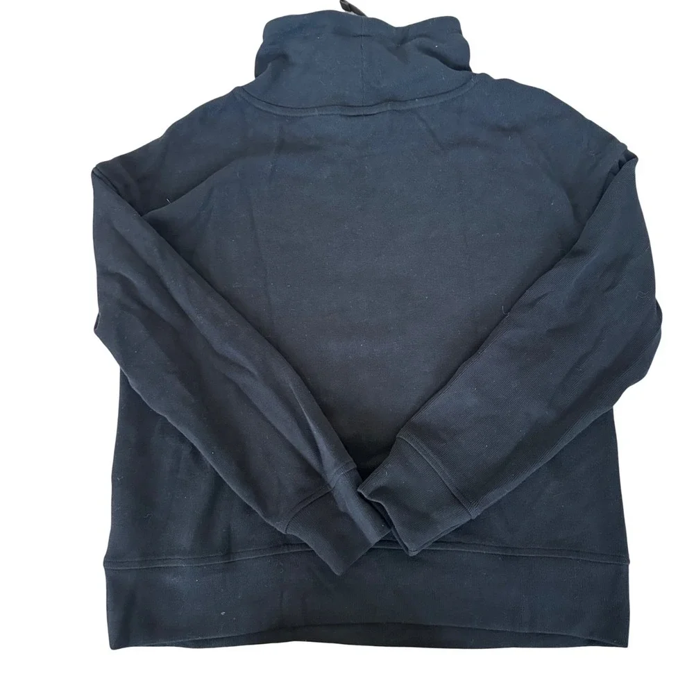 Harley-Davidson Womens Black Funnel Neck Embroidered Logo Sweatshirt Pullover‎